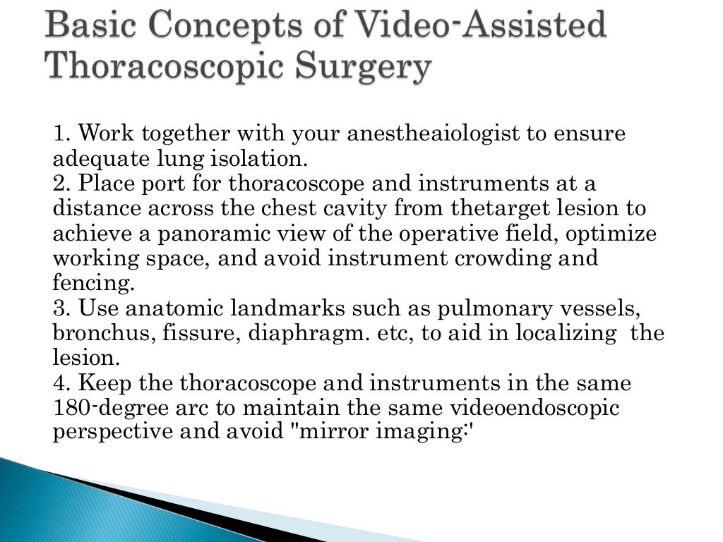 Video Assisted Thoracic Surgery vats 