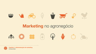 Marketing no agronegócio
Capítulo 1: Administração de marketing
Consumidor
 