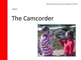 Television Production: A Classroom Approach, 2nd edition


Unit 1




The Camcorder
 