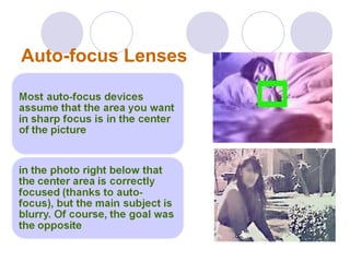 Auto-focus Lenses
 