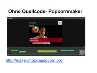 Hypervideo, HTML5, Popcorn: Wie Videos Web-Bürger erster Klasse werden