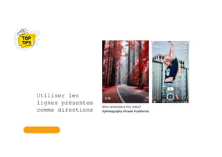 Utiliser les
lignes présentes
comme directions
 