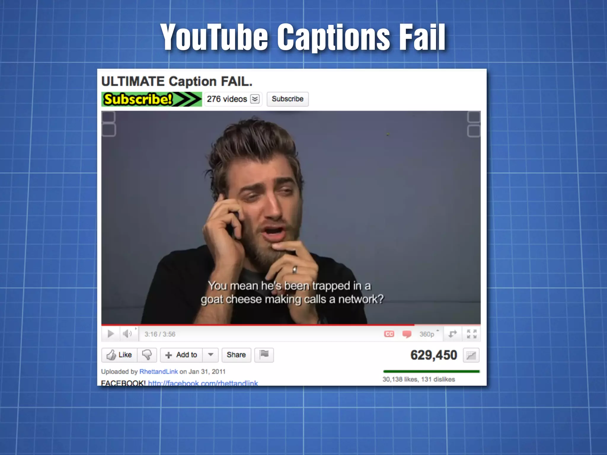 YouTube Captions Fail
 