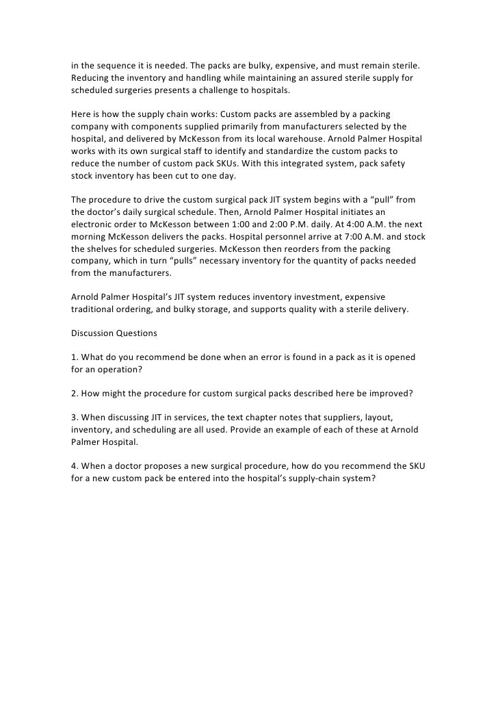Arnold palmer hospital case study answers picture