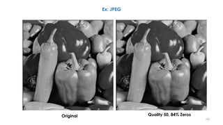 187
Ex: JPEG
Original Quality 50, 84% Zeros
 