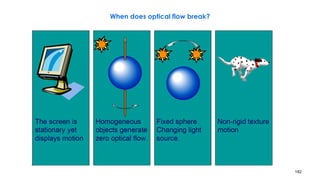 182
When does optical flow break?
 