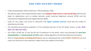 H263 Algorithm Video Compression, Part 3-Section 2, Some Standard Video Codecs | PDF