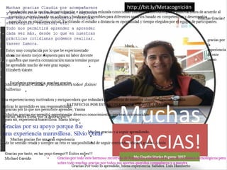 Muchas
GRACIAS!
http://bit.ly/Metacognición
Mg Claudia Marisa Pagano- 2017
 