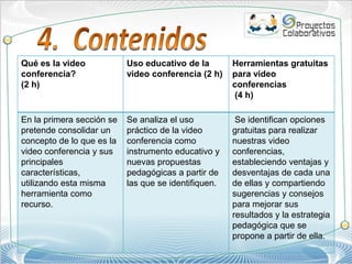 4.  Contenidos