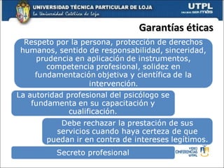 Garantías éticas 