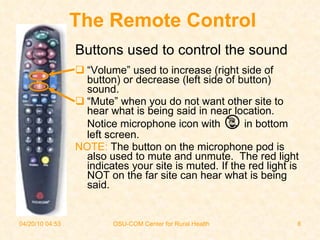 Volume Remote Control Button Videoconferencing Presentation | PPT
