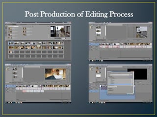 Post Production of Editing Process
 