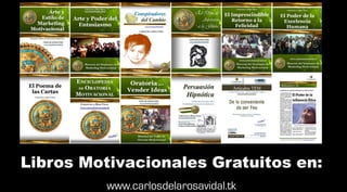 Carlos de la Rosa Vidal – Cel: 992 389 446 Conferencias Magistrales
Email: carlosdelarosavidal@gmail.com - Todo Lima y Perú www.carlosdelarosavidal.tk
 