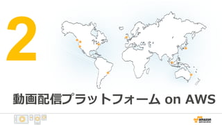 動画配信プラットフォーム on AWS
2
 