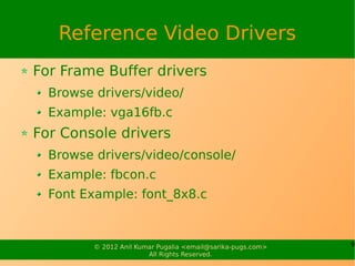 Video Drivers