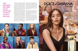 ti sappiamo quanta strada debba ancora
fare la società – ma soprattutto l’istruzione
– per quanto riguarda il sesso e l’informa-
zione (non il porno; il sesso). Il modo in cui
nella serie vengono affrontati e sdoganati
argomenti come l’autoerotismo femminile,
l’omosessualità, o il travestitismo, la rendo-
no brillante e innovativa, una serie che può
essere vista e apprezzata da tutti, nonostan-
te il target a cui è rivolta; un vero e proprio
manuale d’istruzione sul sesso per tutte le
età. Ogni storyline viene sviluppata in modo
coerente e lineare, ogni personaggio (no-
nostante, ripeto, ricorra di tanto in tanto a
stereotipi) ha una psicologia e una persona-
lità ben definite, ogni tema viene affronta-
to dall’inizio alla fine, senza tralasciare ogni
piccolo aspetto. Non c’è un singolo errore,
dal punto di vista tematico o narrativo, che
ostruisce la storia: tutto procede seguendo
princìpi giusti e mostrando un lato diverso
di una società formata da adolescenti sve-
gli, intelligenti, capaci, intraprendenti e co-
raggiosi che non siamo abituati a vedere sul
grande o piccolo schermo. Forse qualcuno
potrà tacciarla di “eccessivo idealismo”, ma
è anche così che si combattono le battaglie
quotidiane della nostra società: non solo
mostrando i pericoli e il marcio a cui andia-
mo incontro, ma anche l’opzione giusta, la
soluzione, la strada da percorrere per rea-
lizzare un fottuto mondo migliore in cui tutti
possiamo vivere godendoci a pieno la vita,
il sesso e l’amore.
Sex Education è il piede giusto con cui ini-
ziare il 2019: un calcio sulle palle al maschi-
lismo, al sessismo, all’omofobia, al razzismo,
ai tabù, alla discriminazione in ogni sua for-
ma, mostrando l’unico modo in cui dovreb-
bero andare le cose.
Anche solo per questo, tutte le critiche insen-
sate mosse da quei cinefili incalliti vecchio
stampo che non hanno di meglio da fare che
preoccuparsi della tanto temuta omologa-
zione visiva causata da colossi come Netflix
se ne vanno allegramente a puttane: se tutti
vedessero ogni giorno serie come questa, il
mondo sarebbe un posto migliore.
“Sex
Education
dovrebbe
essere
trasmessa
in tutte le
scuole e
non solo”.
 