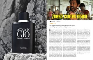 U
n film sugli zombie è in lavorazione.
Il regista Higurashi non è soddisfatto
della resa dell’attrice protagonista,
Chinatsu, le cui reazioni di fronte all’attacco
di uno zombie gli sembrano troppo finte,
non realistiche. L’attore che fa lo zombie,
Ko, cerca di confortarla, ma Chinatsu è dav-
vero preoccupata per la situazione. Nao, la
truccatrice, spiega ai due che la location in
cui si trovano è maledetta: si dice infatti che
sia stata usata tempo addietro dall’eserci-
to giapponese per misteriosi esperimenti
su cavie umane miranti a riportare in vita i
morti. Un membro della troupe viene im-
provvisamente attaccato da quello che lui
crede un attore truccato da zombie, ma è
invece uno zombie vero. Nao, Chinatsu e Ko
riescono miracolosamente a chiudere fuori lo
zombie e il membro della troupe zombificato,
ma vedono con sconcerto Higurashi che im-
perterrito filma il tutto: finalmente riesce ad
avere il realismo che desiderava e non vuole
perdere l’occasione. Per ottenere l’azione
che cerca Higurashi non si perita di mettere
Nao e i due attori in pericolo, dando vita a
una concitata lotta per la sopravvivenza.
I film sugli zombie sono una moltitudine
spesso indistinta nell’ambito della quale
sembra ormai impossibile elaborare schemi
e trovate nuove, tale è l’impeto sovrapro-
duttivo che è negli anni scaturito a partire
da quel solitario capolavoro che fu La not-
te dei morti viventi. E nell’ambito di questo
sottogenere sono proliferate anche le co-
siddette commedie zombie che cercano di
abbinare orrore e umorismo con esiti spes-
so poco felici. Qualche volta però avviene
il piccolo miracolo della novità e del giusto
equilibrio tra le varie componenti. Era suc-
cesso, per fare solo un titolo, qualche anno
fa con la miniserie britannica Dead Set.
Succede di nuovo con questo Zombie con-
tro Zombie, film giapponese che spiazza con
garbo le aspettative dello spettatore condu-
cendolo con ritmo spesso incalzante attra-
verso diversi cambiamenti di prospettiva, in
una sorta di rielaborazione zombifica di quel
meccanismo di disvelamento e gioco meta-
cinematografico (o in quel caso metateatra-
le) che era alla base della famosa commedia
Rumori fuori scena. La decostruzione dei
meccanismi del genere si associa all’esplici-
tazione di ciò che sta dietro la realizzazione
di un film con una notevole attenzione ai
particolari e un apprezzabile tratteggio dei
caratteri con pochi, ma riusciti tocchi.
Suddiviso in tre parti distinte tra loro, ma
strettamente connesse, il film è una diver-
tente e riuscita riflessione sulla natura stessa
del cinema, come finzione e rappresentazio-
ne della realtà, e soprattutto sulle difficoltà
del fare cinema, sui compromessi che i cine-
asti devono affrontare e sulle problematiche
relazionali all’interno del variegato assem-
blaggio umano composto da cast e troupe.
Se la prima parte è condotta con la svelta
approssimazione del cinema di genere di
serie B (ma con un notevole tour de force
registico dettato dalla particolarità della
ripresa senza stacchi) e la seconda parte è
più espositiva e riflessiva, è nella terza parte
che il film dispiega appieno il suo potenzia-
le arrivando a un esplosivo redde rationem
caratterizzato da un ritmo incalzante e da un
profluvio inarrestabile di trovate.
Il piacere è anche quello di scoprire via via la
spiegazione di tante strane e spesso picco-
le cose o circostanze che avevano generato
perplessità o curiosità nella prima parte del
film: perché - e questo è un pregio non da
poco - tutto torna, alla fine, tutto è conse-
quenziale e motivato, senza trascurare nem-
meno qualche piccola e azzeccata epifania
sulla psicologia dei personaggi. Il crescendo
è quindi perfetto e il film avvince, diverte
e sorprende sempre più rivelando un’ina-
spettata capacità di analisi e una profondità
intellettuale che si risolvono anche in un pe-
ana al guerrilla filmmaking e alla necessaria
capacità di risolvere ogni intoppo propria
dei cineasti low budget.
Una zombie-comedy innovativa e divertente che spiazza
con intelligenza le aspettative dello spettatore.
ZOMBIECONTROZOMBIE
Shuichiro Ueda
Takayuki Hamatsu
Yuzuki Akiyama
Takashi Miike Dal 02.11.18
 