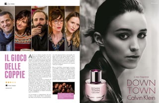 A
lain è un editore inquieto che ama
Selena ma la tradisce con la sua as-
sistente, che odia l’ultimo libro di
Léonard ma lo pubblica, che ama le vecchie
edizioni ma ragiona sull’Espresso Book Ma-
chine. Léonard è uno scrittore ‘confidenzia-
le’ che ama sua moglie ma la tradisce con
Selena. Depresso e lunare, scrive da anni lo
stesso libro ed è narcisisticamente incompa-
tibile con la sua epoca. Tra loro fa la sponda
Selena, attrice di teatro convertita alla serie te-
levisiva. Al seno di una società upgrade e den-
tro un mondo divenuto virtuale, conversano,
mangiano, bevono e fanno (sempre) l’amore.
Vestito da commedia il nuovo film di Olivier
Assayas restituisce come un boomerang la
sua reputazione di autore intellettuale. A tal
punto da invitarci a tavola.
Non fiction è letteralmente un simposio di
idee, dialoghi e riflessioni ad alto voltaggio.
L’attenzione punta ancora una volta sulla
modernità (Sils Maria) e un’etnografia di
comportamenti di dipendenza che ci legano
ai “motori di ricerca” dove sfilano le ultime
news del mondo. Su questo punto l’autore
esprime una malinconia graffiante ma affat-
to ostile, dispiegando un doppio movimento
quasi contraddittorio.
C’è al principio un adeguamento del suo
cinema a tutte quelle forme contempora-
nee della comunicazione, successivamente,
una volta apparecchiata la scenografia, As-
sayas ricolloca alla giusta distanza i feticci
della nostra modernità, aprendo il décor a
dialoghi vivi come in uno scambio di tennis,
lanciando stoccate qualche volta appassio-
nate, sovente caustiche, contro questa nuo-
va realtà di flussi e di schermi a cui nessuno
riesce più a sfuggire.
Ma se in Sils Maria i personaggi si scriveva-
no per SMS, si parlavano su Skype e appena
facevano la conoscenza di qualcuno si lan-
ciavano su un computer per ‘googlizzarlo’,
in Non fiction questa intermediazione per-
manente di schermi e di reti elettroniche
si converte in situazioni conviviali e luoghi
rituali (brasserie, bistrot, café, salotti, cucine,
camere da letto) che aiutano a vivere e a ela-
borare i colpi della modernità.
ILGIOCO
DELLE
COPPIE
il gioco delle coppie come
risposta francese a l nostro
“Perfetto sconosciuti” di Paolo
Genovese.
Olivier Assayas
Dal 02.11.18
AL CINEMA
 