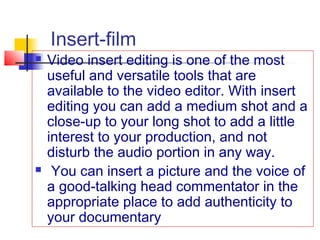 Video editing-intruction | PPT
