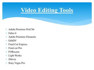 Video Editing PPT
