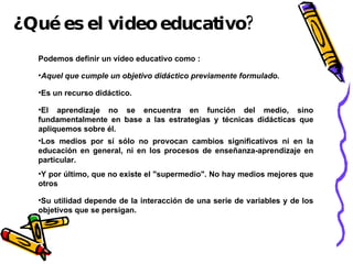 Video Educativo