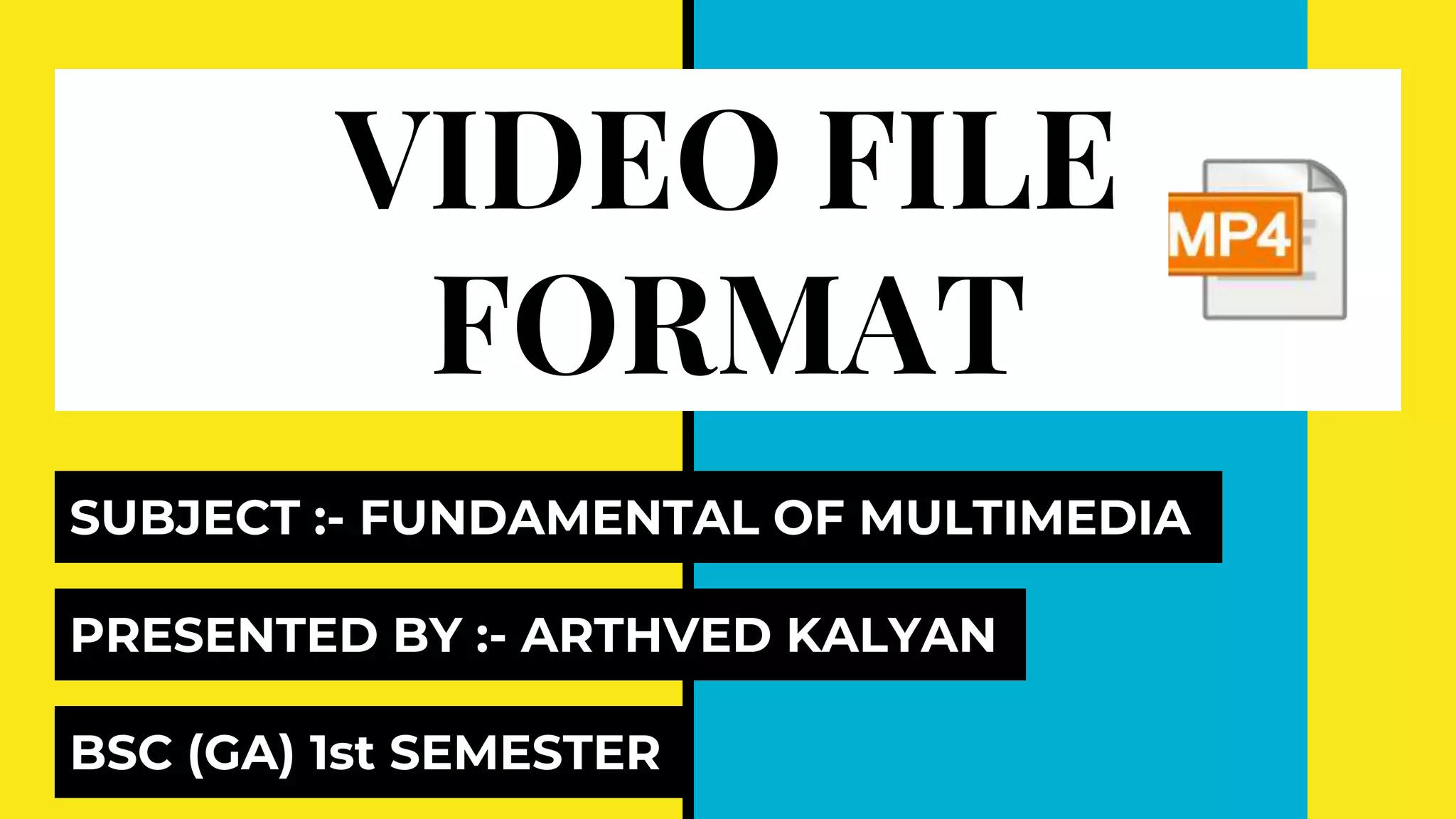 Video file format PPT