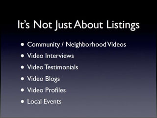 Video For Real Estate