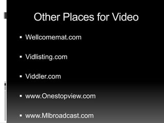 Video For Real Estate