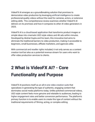 Videofx Iphone Camera VideoFX AI Review 2025_ Create High-Converting Video Ads & Social Reels ...