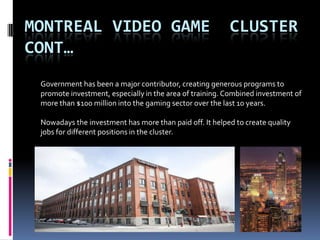 Clusters Example Gaming Video Game Clusters | PPTX