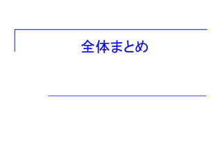 全体まとめ
 