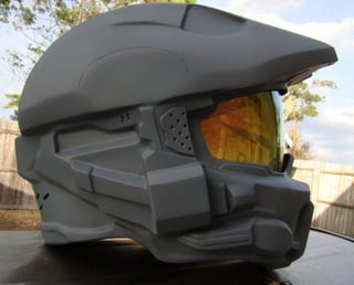 Videogame inspired motorcycle helmets