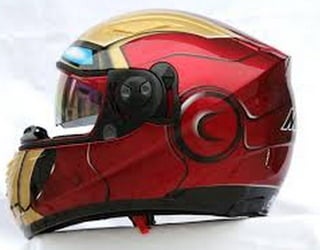 Videogame inspired motorcycle helmets