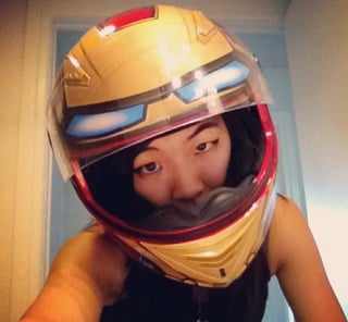 Videogame inspired motorcycle helmets