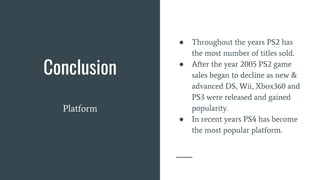 Video Games Sales Analysis | PDF