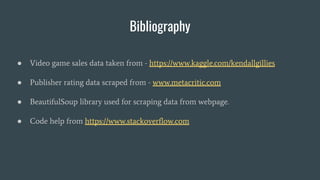 Video Games Sales Analysis | PDF