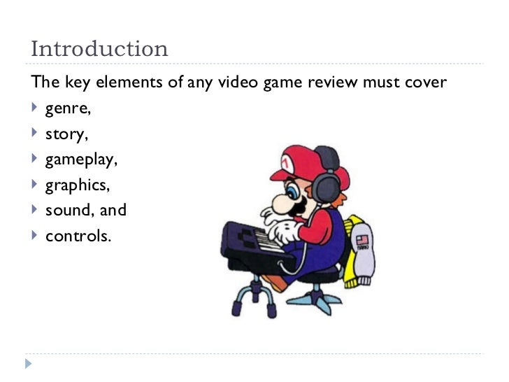 Video games Review writing