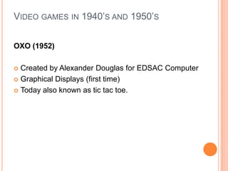 History of Video Games | PPT