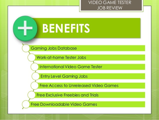 video game tester job