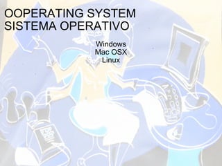 OPERATING SYSTEM SISTEMA OPERATIVO Windows Mac OSX Linux 
