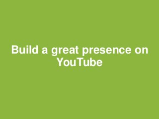 Main marketing value from
YouTube…
brand awareness
@philnottinghamhttp://moz.com/blog/the-marketing-value-of-youtube
 