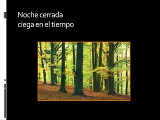 Noche cerradaciega en el tiempo