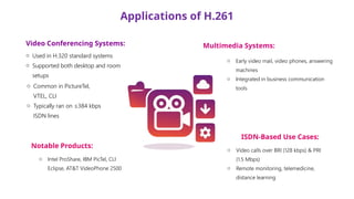 Video Image Compression CITT H.261 Video Coding Algorithm. | PPTX