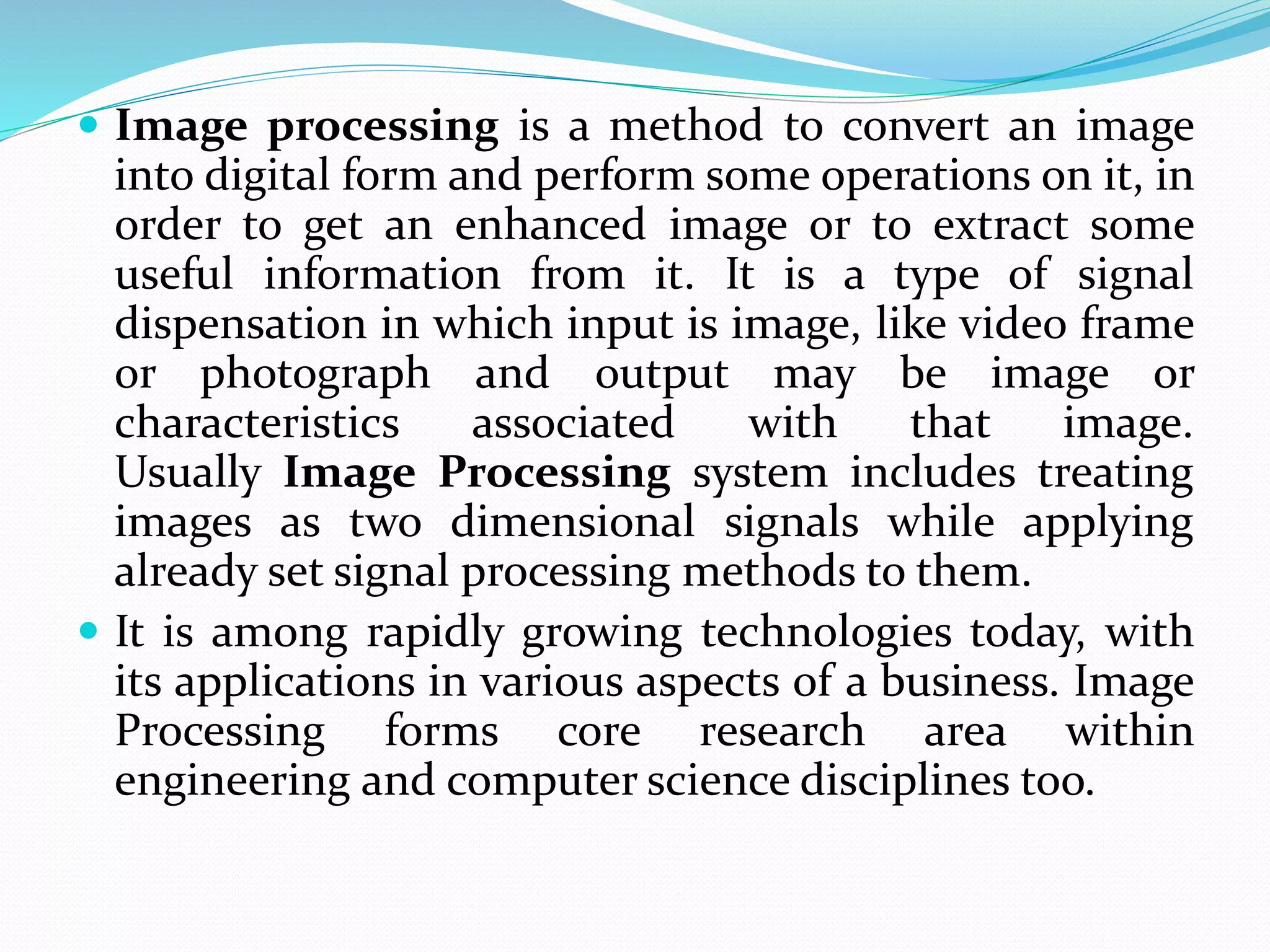 Video image processing | PPTX