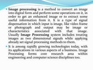 Video image processing | PPTX | Cameras and Camcorders | Consumer ...