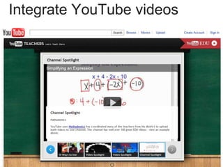 Integrate YouTube videos