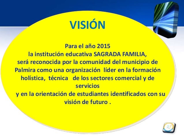 Resultado de imagen para vision institucion educativa sagrada familia