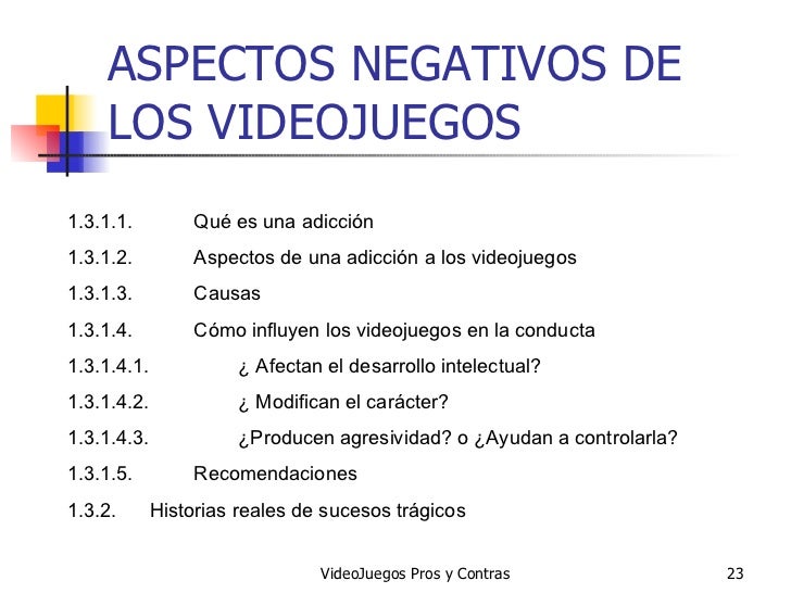 Videojuegos Pros Y Contras