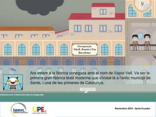 Noviembre	
  2014	
  -­‐	
  Quito	
  Ecuador	
  
 