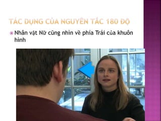  Nhân vật Nữ cũng nhìn về phía Trái của khuôn
hình
 